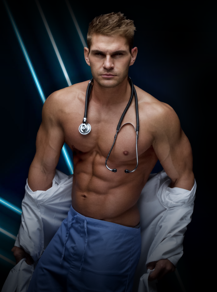 doctor male stripper costume